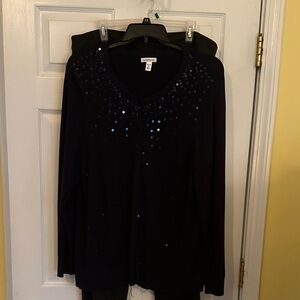 Croft & Barrow Dark Navy Blue Sweater